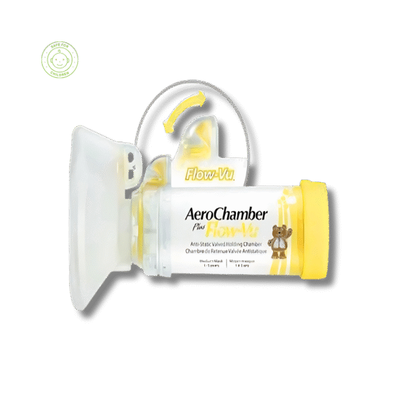 Aerochamber İnhaler-Sarı Flow-Vu Chamber 1-5 Yaş