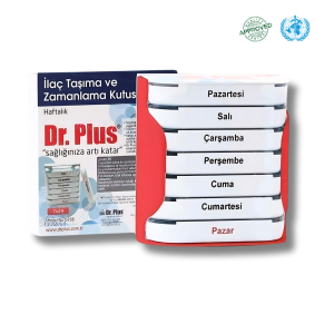 Dr. Plus®-Çekmeceli 7/24 Haftalık İlaç Saklama ve Zamanlama Kutusu