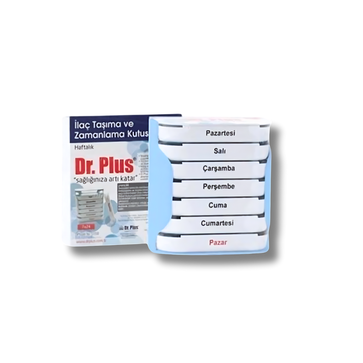Dr. Plus®-Çekmeceli 7/24 Haftalık İlaç Saklama ve Zamanlama Kutusu - Görsel 6
