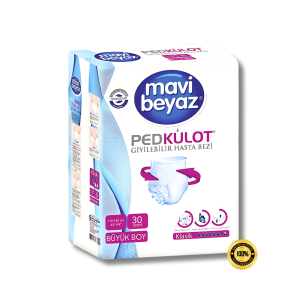 Mavi Beyaz-Külot Hasta Bezi L/M/XL 30'lu