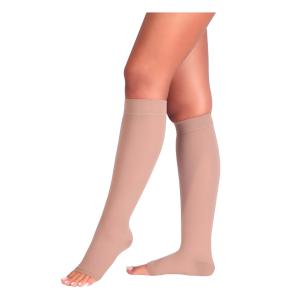 Case-Diz Altı Burnu Açık Varis Çorabı (Orta Basınç)