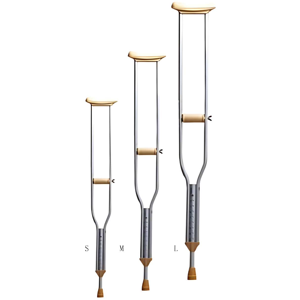 Medwelt-İthal Koltuk Altı Değneği Çiftli (BEJ RENK)