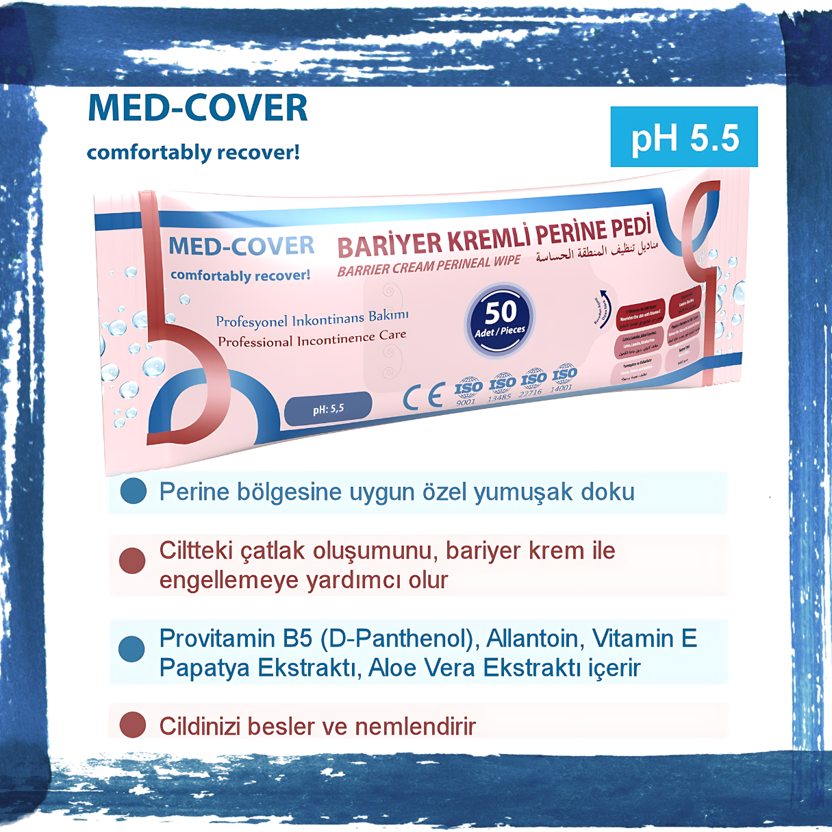 Bariyer Kremli Perine Bakım ve Temizleme Pedi (5 Paket) - Görsel 3