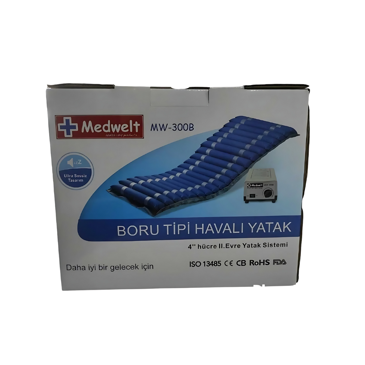 MEDWELT Witra-İthal Boru Tipi Havalı Yatak (Ayarlanabilir pompa sistemi ile beraber) - Görsel 3