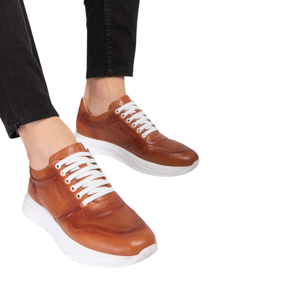 Diyabetik Erkek Spor Ayakkabı Taba | Dia Comfort