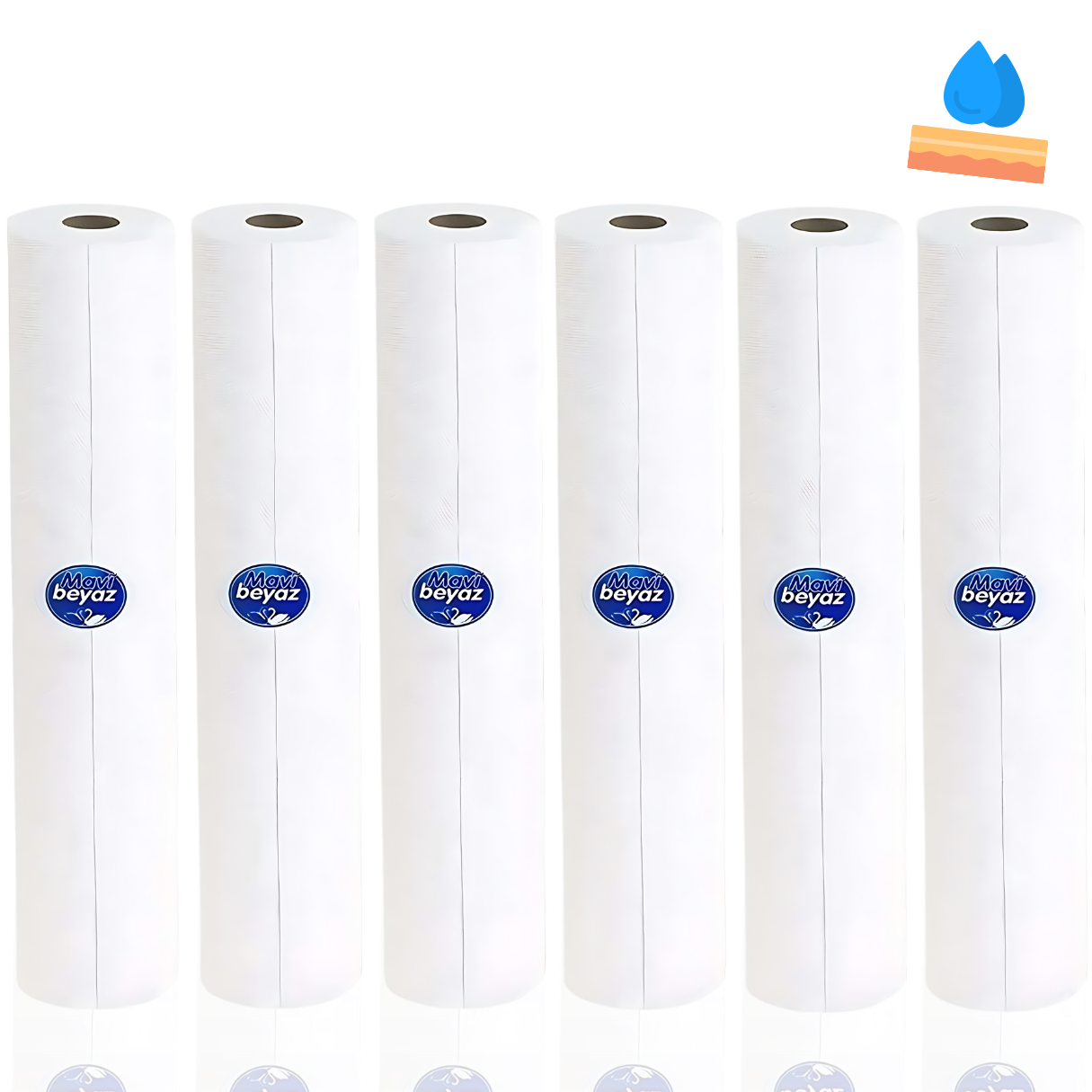 Mavi Beyaz-Muayene Masa Örtüsü (100mt Rulo) - Görsel 6