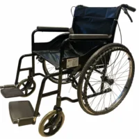 Akuacare Manuel Tekerlekli Sandalye Çift Makas-Frenli-Siyah