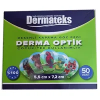 Dermateks Desenli Göz Kapama Pedi 5,5x7,2 Çocuk 50 Adet