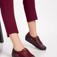 Dia Comfort Ortopedik Sophia Diyabetik Bayan Ayakkabı - Bordo - 41