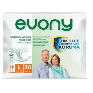 Evony Bağlamalı Hasta Bezi 30 Adet Large(Y)