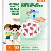 Evony Meltblown Çocuk Maskesi Desenli 10 Adet