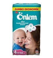 Önlem Çocuk Bezi Bağlamalı No:4 56 Adet
