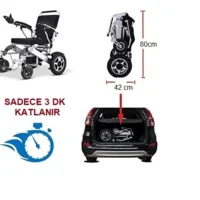 Pulsemed Katlanabilir Akülü Tekerlekli Sandalye HG-W630